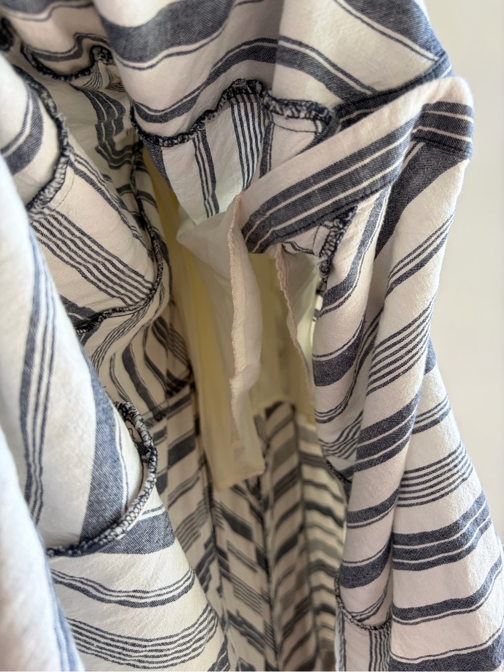 Maeve by Anthropologie Sleeveless Linen Striped Shirt Dress Size XS - Picture 7 of 9